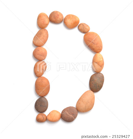 collection of letters of ocean stones close-up collection of letters of ocean stones close-up 25329427