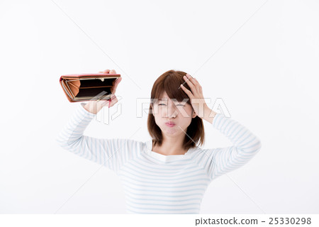 Young lady, wallet Young lady, wallet 25330298