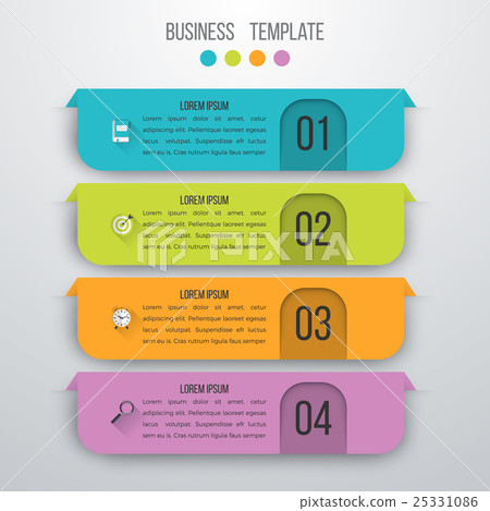 Vector illustration infographics four options 25331086