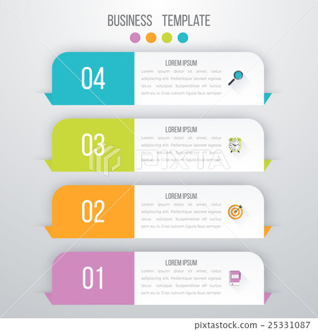 Vector illustration infographics four options 25331087