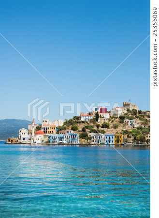 View over bay of Kastelorizo island coast View over bay of Kastelorizo island coast 25356069
