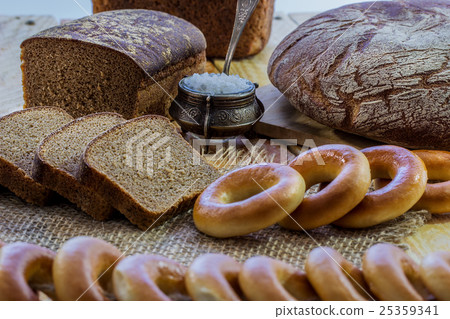 Bread and salt on the table Bread and salt on the table 25359341
