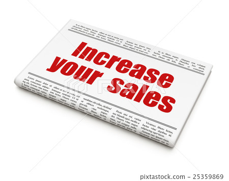 Finance concept: newspaper headline Increase Your 25359869