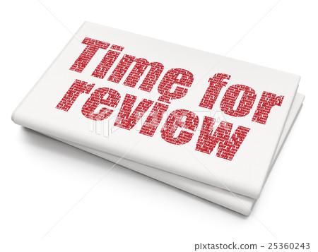 Timeline concept: Time for Review on Blank Timeline concept: Time for Review on Blank 25360243