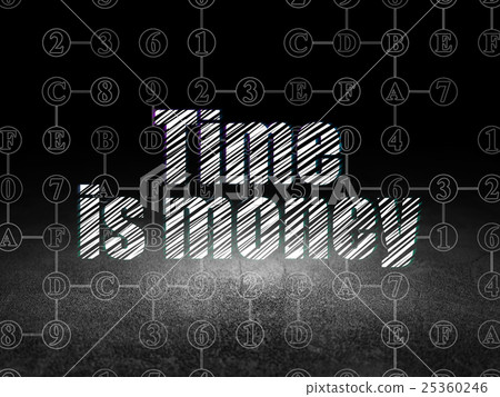 Timeline concept: Time Is money in grunge dark Timeline concept: Time Is money in grunge dark 25360246