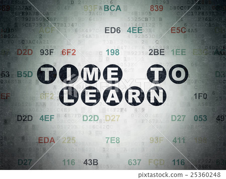 Time concept: Time to Learn on Digital Data Paper Time concept: Time to Learn on Digital Data Paper 25360248