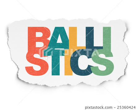 Science concept: Ballistics on Torn Paper Science concept: Ballistics on Torn Paper 25360424