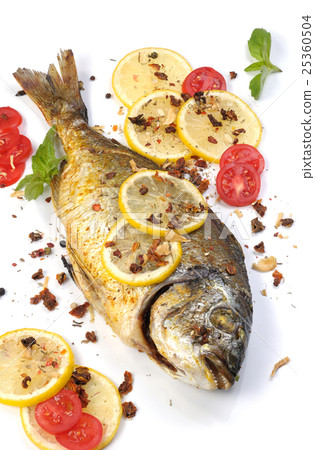roasted fish Dorado roasted fish Dorado 25360504