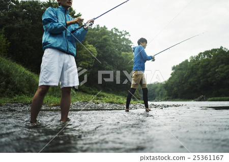 A man who enjoys fly fishing 25361167