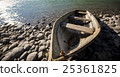 boat near mountain river 25361825