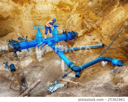 Technical,drink water pipes , old pipeline system. Technical,drink water pipes , old pipeline system. 25362961