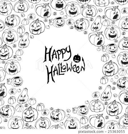 Halloween vector frame. Halloween vector frame. 25363055