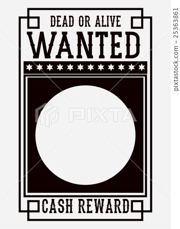 Retro and vintage wanted poster design 25363861