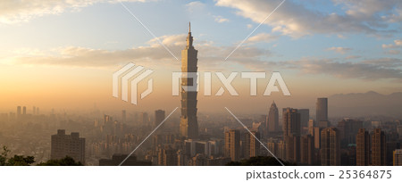 Taipei city skyline panoramic view 25364875