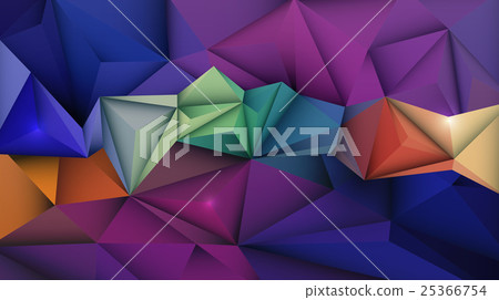 Abstract 3D Geometric, Polygonal, Triangle pattern Abstract 3D Geometric, Polygonal, Triangle pattern 25366754