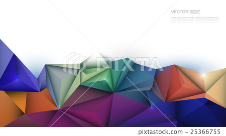 3D Geometric, Polygon, Triangle pattern shape 3D Geometric, Polygon, Triangle pattern shape 25366755