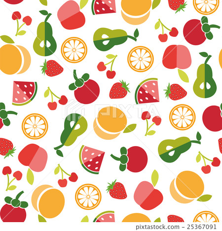 Fruit background in Flat Fruit background in Flat 25367091