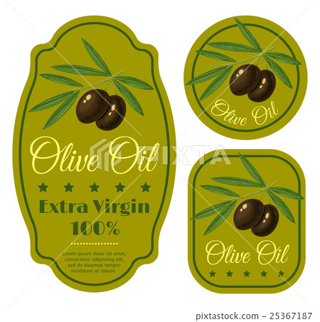 green labels for olive oil green labels for olive oil 25367187