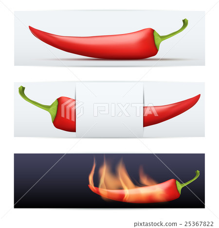 Hot Pepper pattern food banners Hot Pepper pattern food banners 25367822