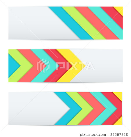 Banner of modern material design. 25367828