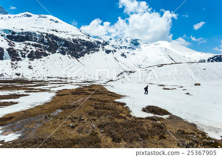 View of snow moutain in Sikkim, India View of snow moutain in Sikkim, India 25367905