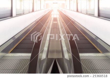 Modern walkway of escalator 25368518
