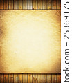 Grunge beige paper on old weathered wood planks 25369175