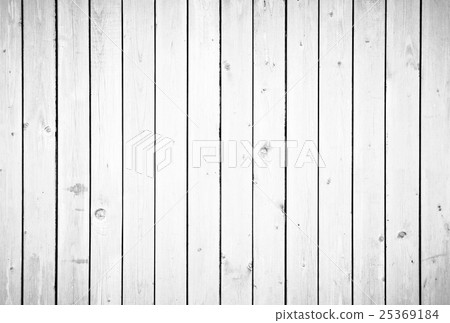 White wood planks texture. Vintage fence backgroun 25369184