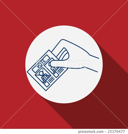 Card paper of vote concept Card paper of vote concept 25370477