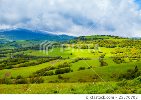Summer nature with valley and mountains Summer nature with valley and mountains 25370708