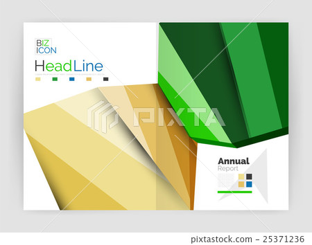 Vector annual report geometric template 25371236
