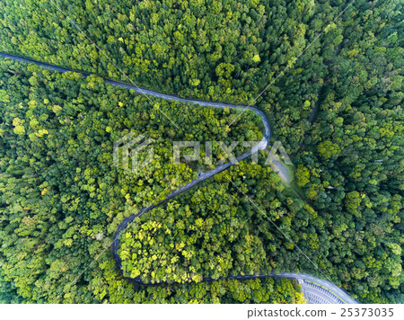 通過道路（鳥瞰圖的俯視圖） 25373035