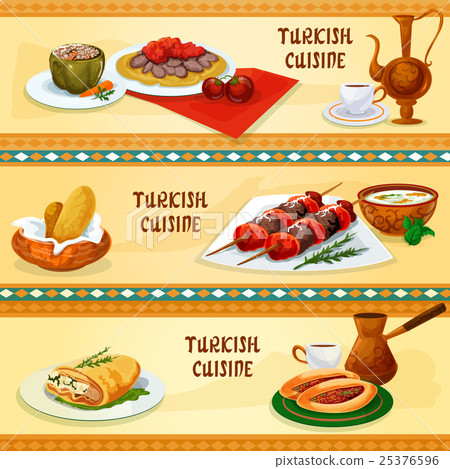 Turkish cuisine banners for restaurant menu design 25376596