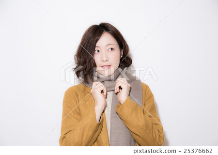 冬季服裝肖像婦女 25376662
