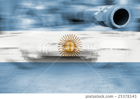 motion blur tank with Argentina flag motion blur tank with Argentina flag 25378143