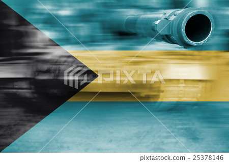 motion blur tank with Bahamas flag motion blur tank with Bahamas flag 25378146