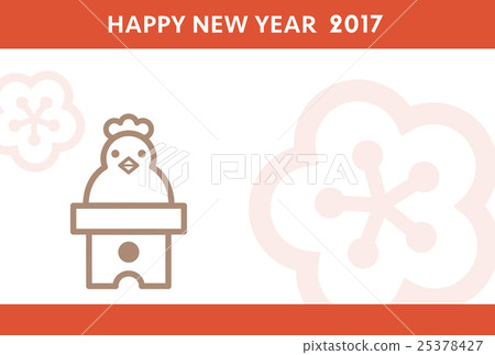 公雞新年賀卡鏡蛋糕雞 公雞新年賀卡鏡蛋糕雞 25378427