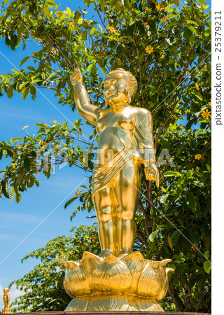 Golden Young Buddha statue, Thailand Golden Young Buddha statue, Thailand 25379211