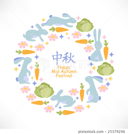 Mid autumn festival design. Chinese translate - . 25379298