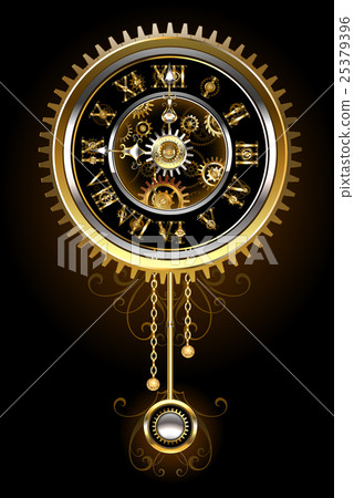 Clock with pendulum Clock with pendulum 25379396
