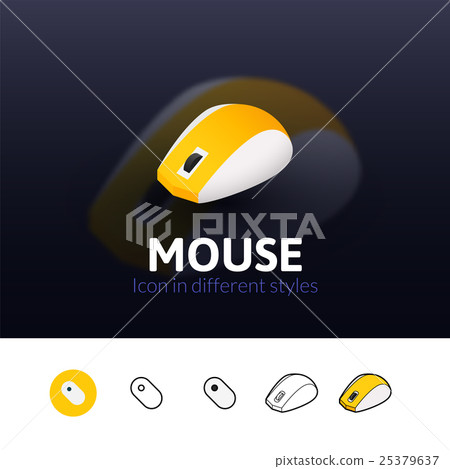 Mouse icon in different style Mouse icon in different style 25379637