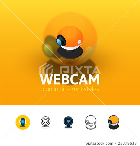 Webcam icon in different style Webcam icon in different style 25379638