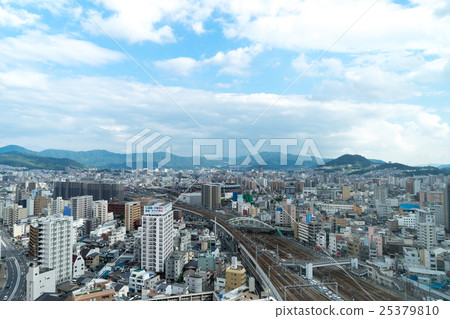 Scenery on the east side from Hiroshima station neighboring hotel 25379810