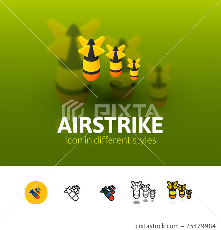 Airstrike icon in different style 25379984