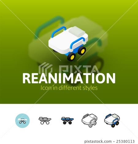 Reanimation icon in different style Reanimation icon in different style 25380113