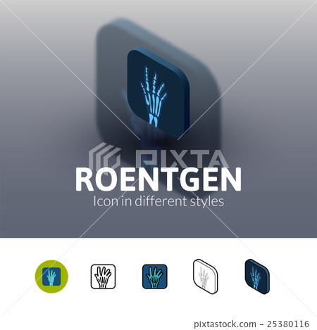 Roentgen icon in different style Roentgen icon in different style 25380116