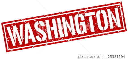 Washington red square stamp Washington red square stamp 25381294