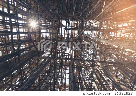 Wood Scaffolding 25381928