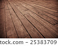 Grunge background diagonal old wooden floor board 25383709