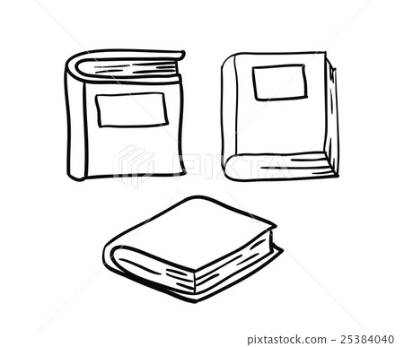 Close book and literature design 25384040